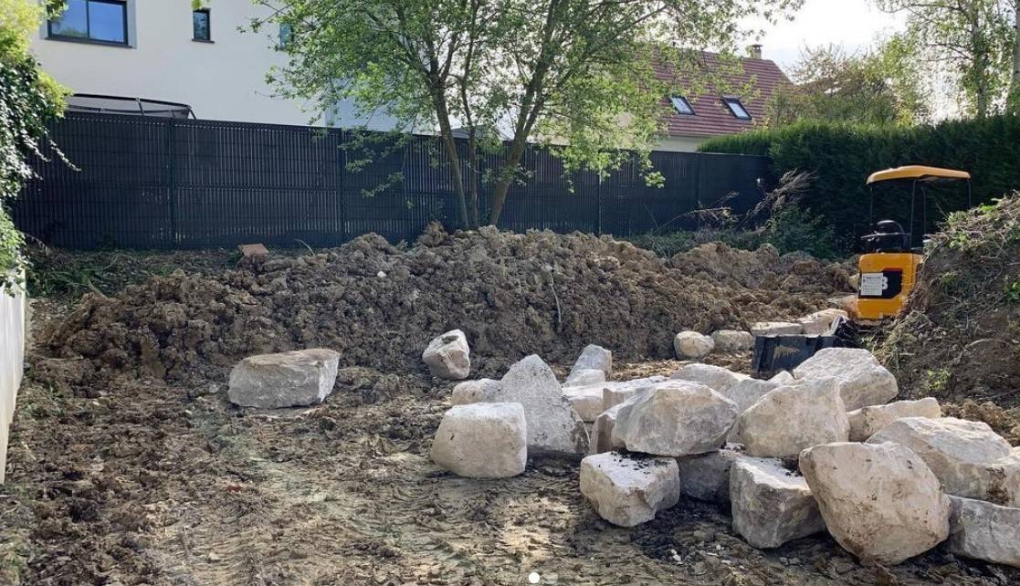 Réalisation d'une allée de jardin en béton Garches dans les Hauts-de-Seine 92